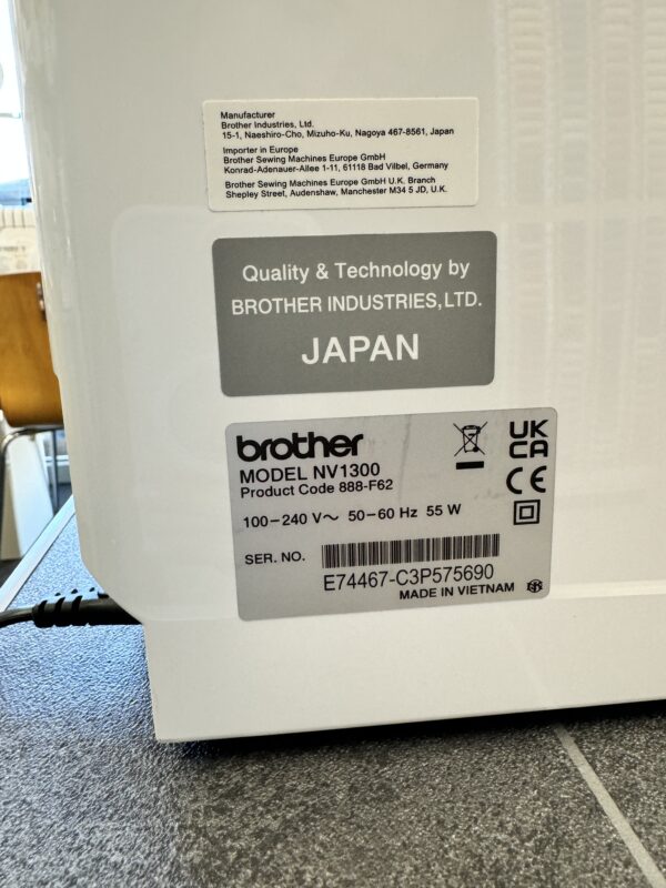 Brother Innov-is 1300 Showroom Demonstration Model - Image 5