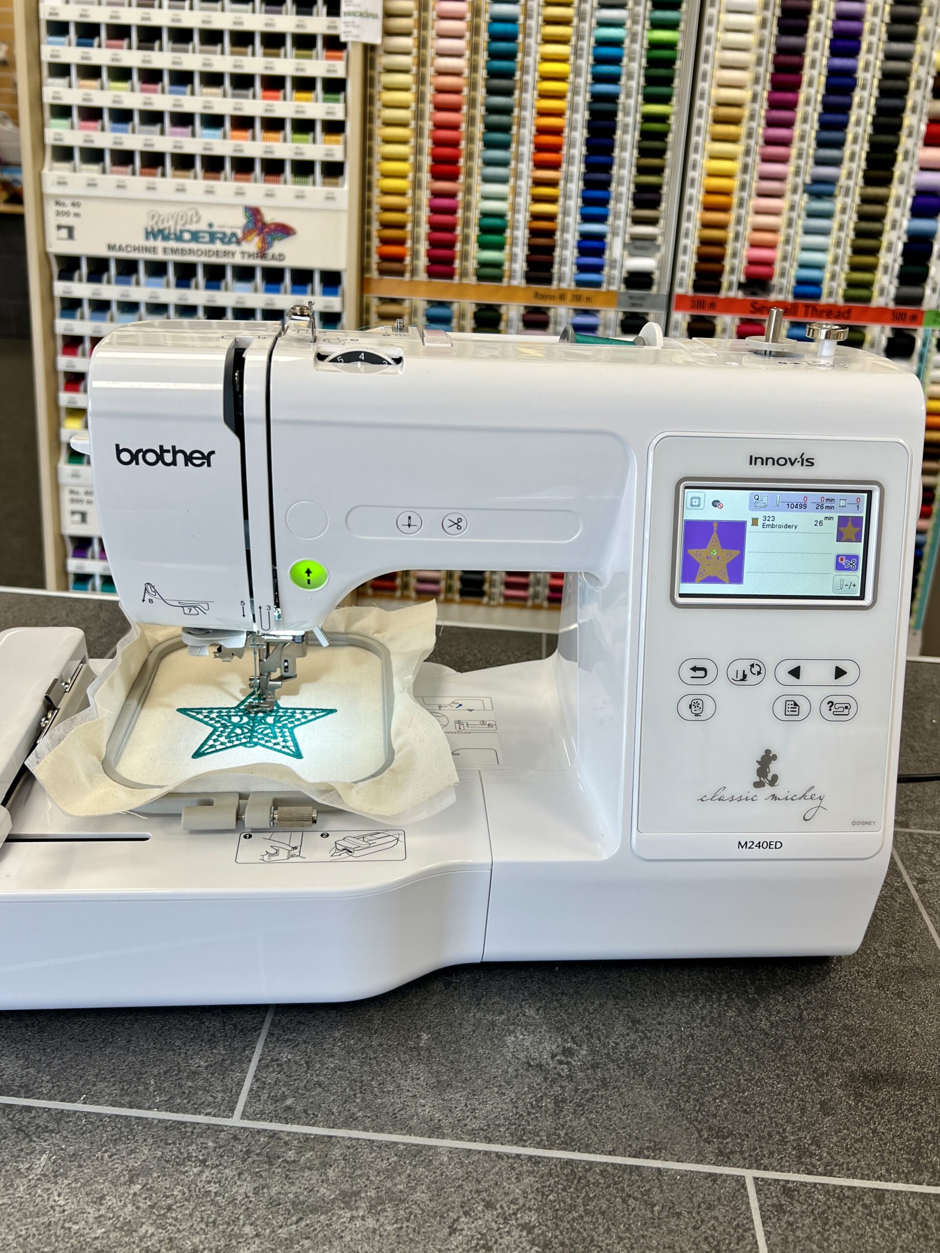 Second Hand Brother M240E Embroidery Machine • Sewing Machine World