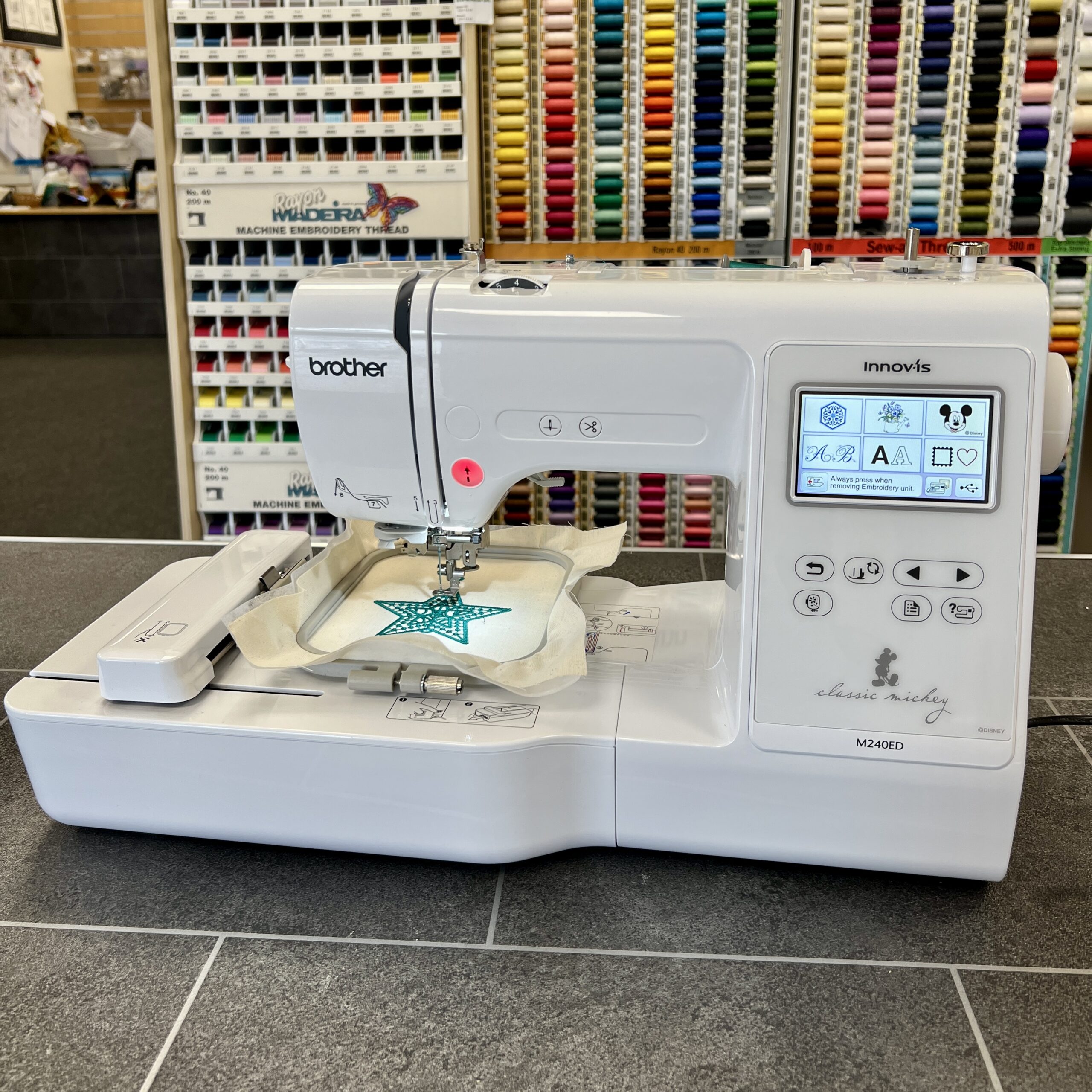 Second Hand Brother M240E Embroidery Machine • Sewing Machine World